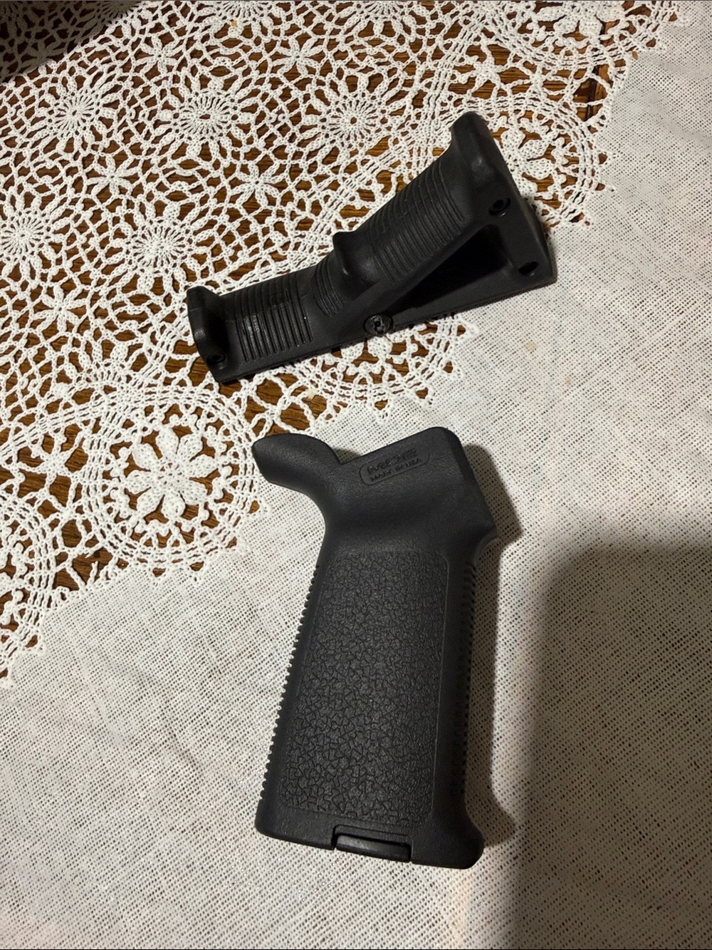 Black Tactical Pistol Grip and Angled Foregrip - Men Accessories